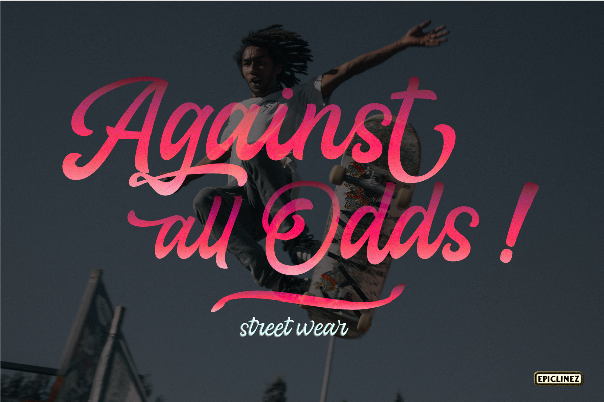 Motoride | Vintage Script, a Script Font by Epiclinez (Photo 5 of 8)
