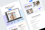 Video Call Platform SaaS Landing pag, an UI Kit Template by UiDex (Thumbnail 3 of 4)