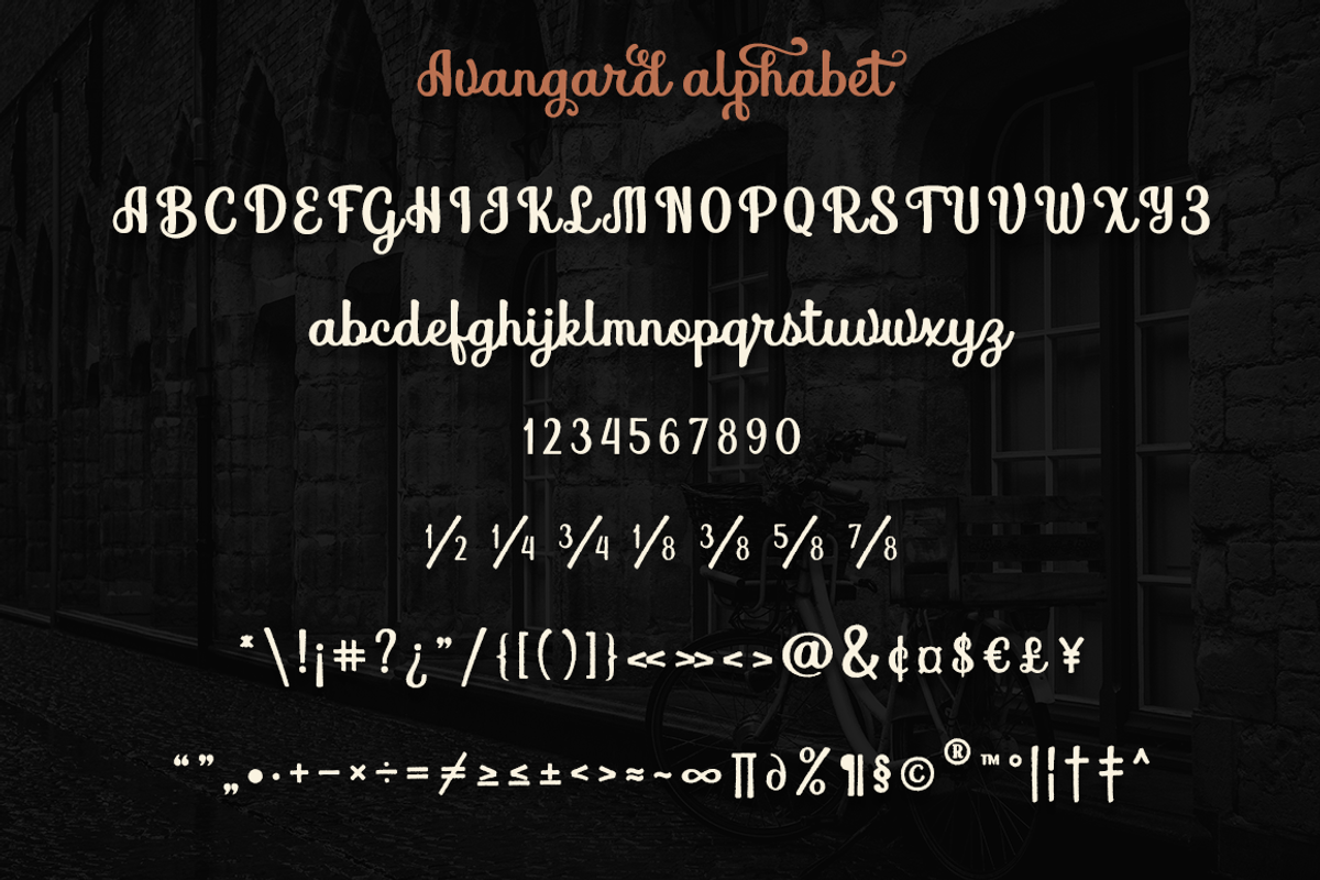 Avangard, a Script Font by Larin Type Co. (Photo 9 of 10)