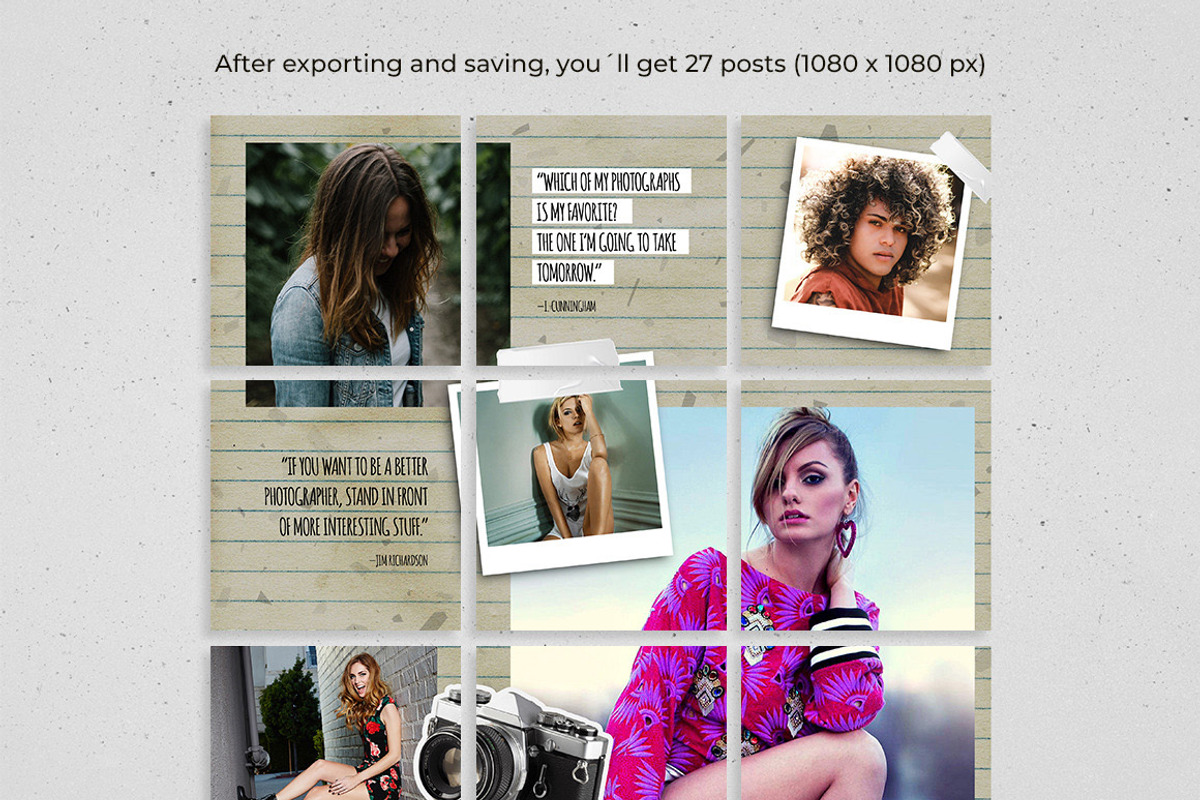 Click - Instagram Puzzle Feed, a Social Media Template by Plan B (Photo 3 of 6)