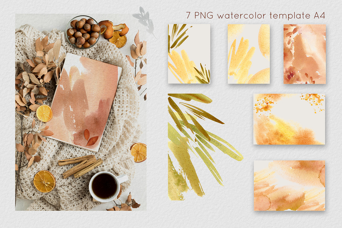 Autumn flowers watercolor clipart, an Illustration by Kate Lanbina (Photo 16 of 22)
