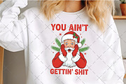 Vintage Santa You Ain't Gettin Shit, an Illustration by Craft Nest (Thumbnail 3 of 6)