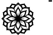 Minimal Black Lotus Mandala, a Decorative Illustration by Designer_Momina (Thumbnail 20 of 21)