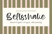Bellsshake Modern Handwritten Font, a Script Font by stylishtype.co (Thumbnail 1 of 15)