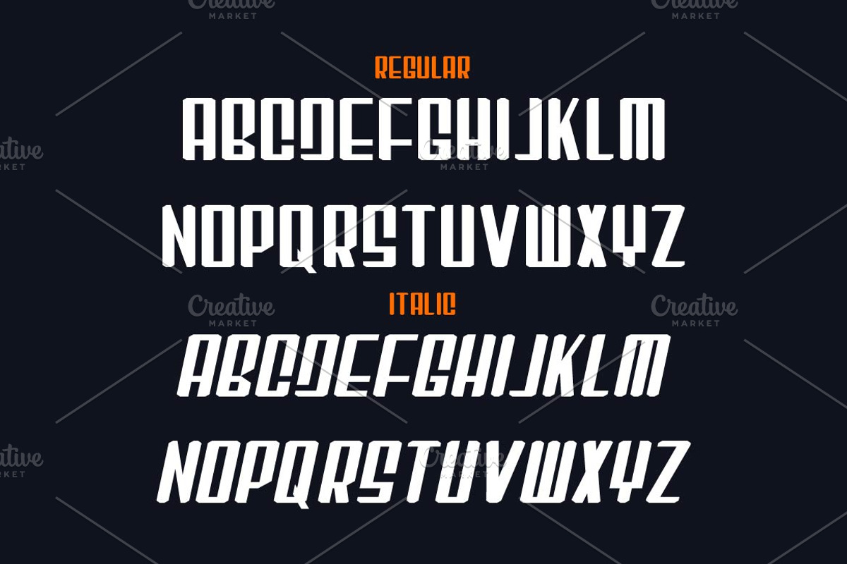 Rusky - Condensed Sport Font, a Sans Serif Font by Artiveko (Photo 2 of 4)