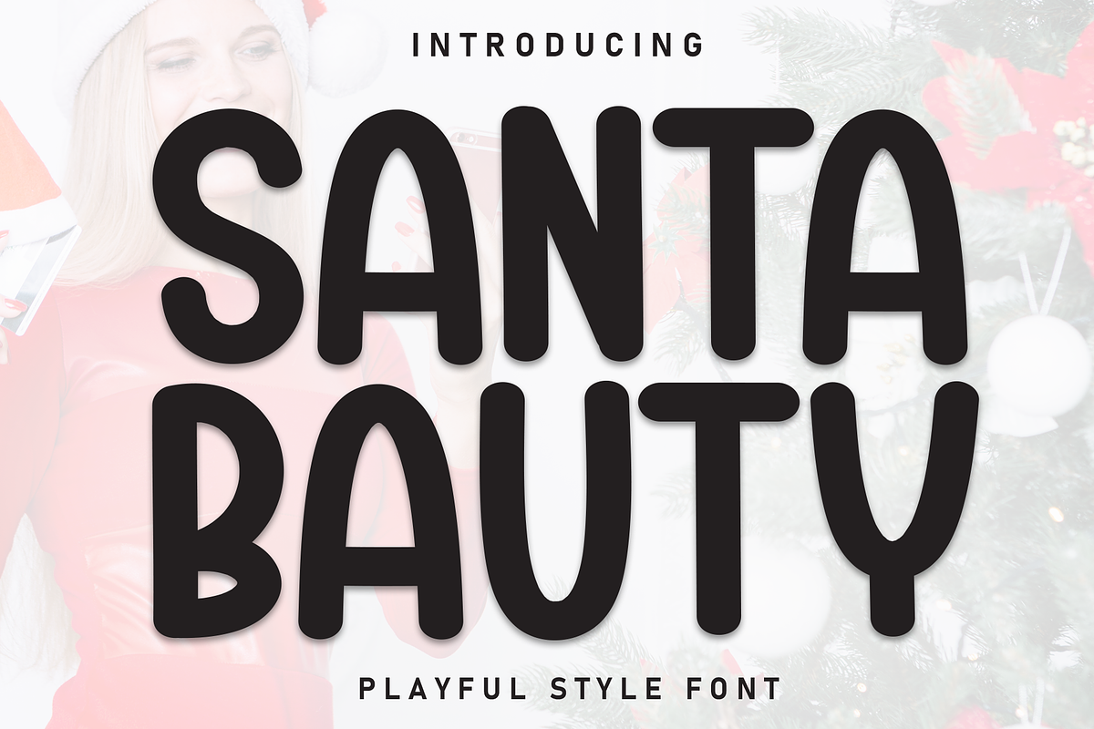 Santa Beauty | Script Font, a Script Font by Scratchones (Photo 1 of 8)