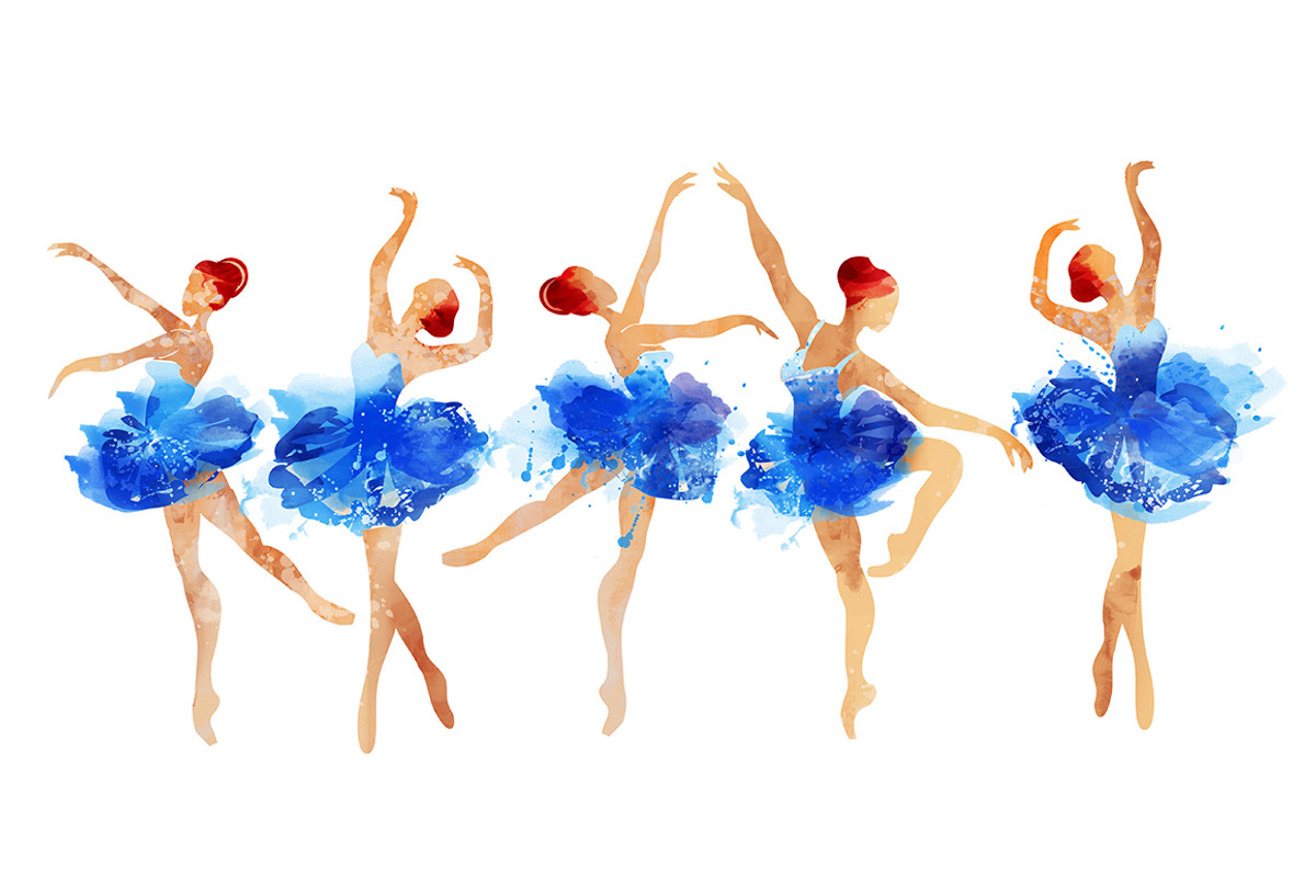 Blue ballet.watercolor, a Graphic by art_mouse (Photo 8 of 9)
