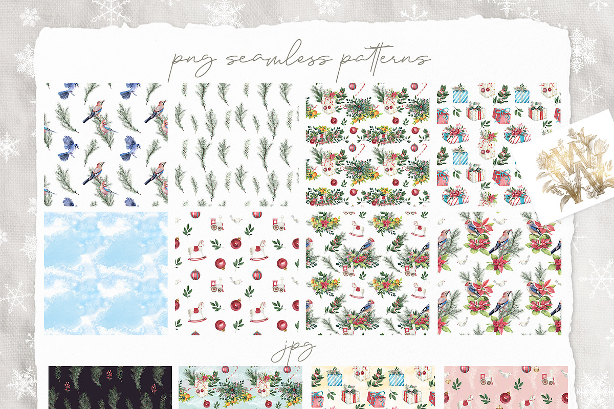 Watercolor Christmas clip art set, an Illustration by WonderWonder (Photo 11 of 21)