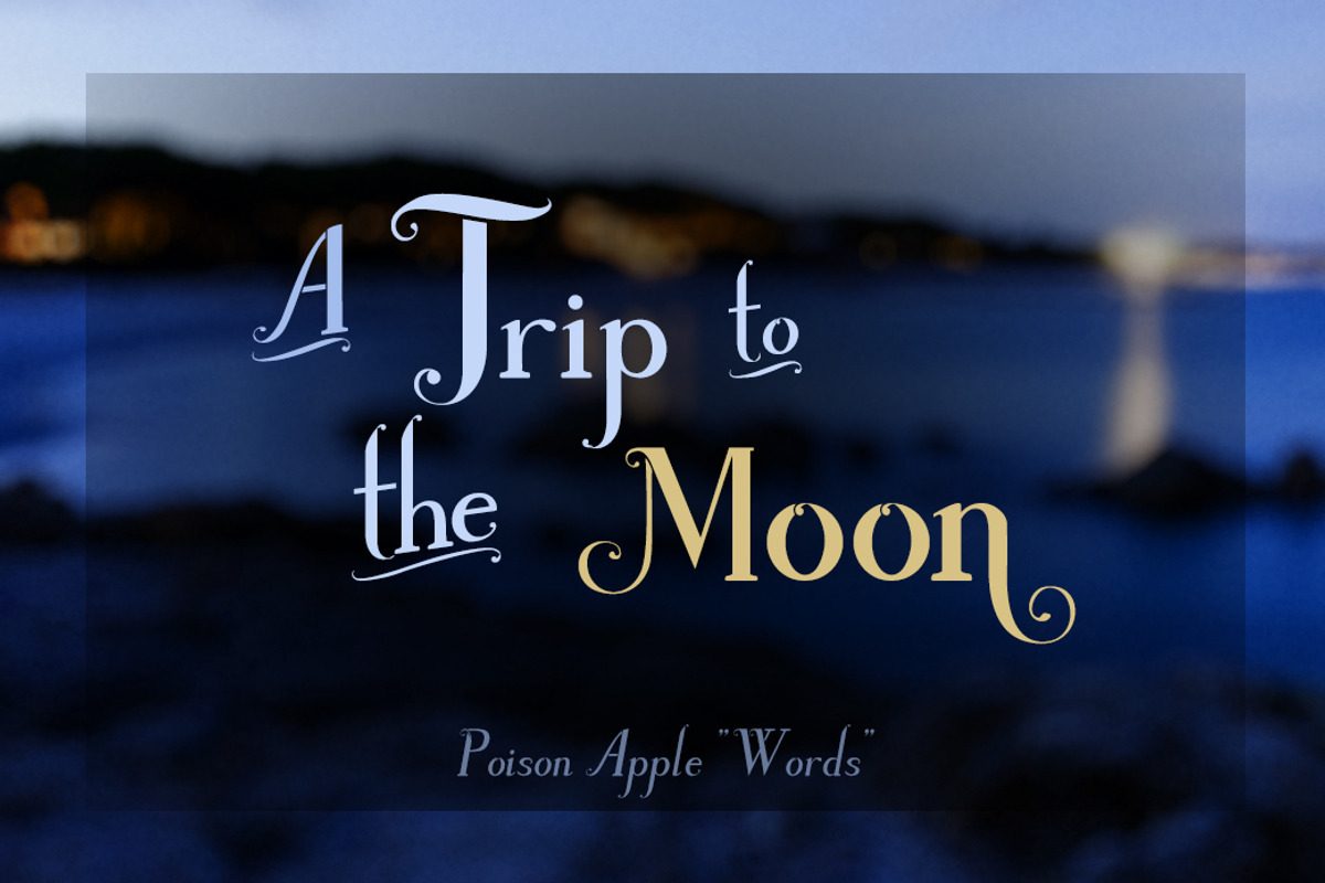 Poison Apple: a Serif & Script font preview 2