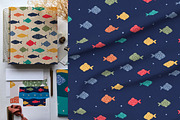 Nautical Fish Playful Collection, a Pattern Graphic by Naty Art (Thumbnail 5 of 12)