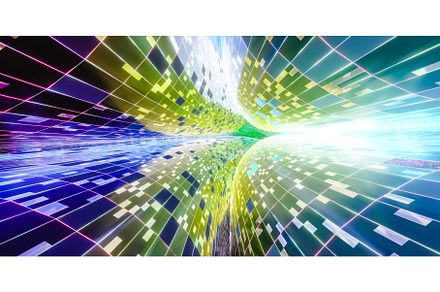 Colorful tunnel surrounded by, a Photo by Daniel Megias