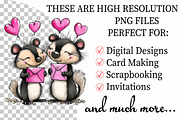 Valentine’s Day Animals Clipart, an Illustration by Daily.Designs (Thumbnail 2 of 5)