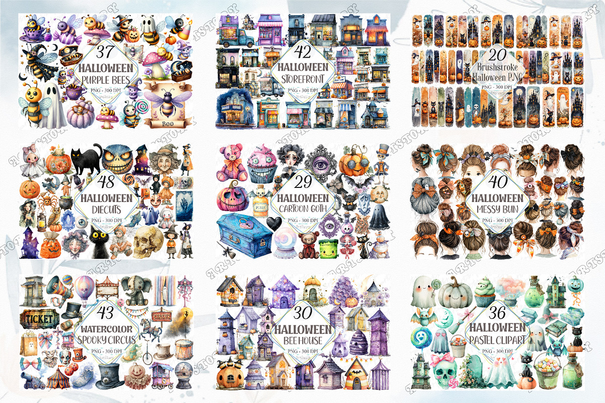 The Big Halloween Clipart PNG Bundle, a Graphic by designcity5 (Photo 4 of 4)