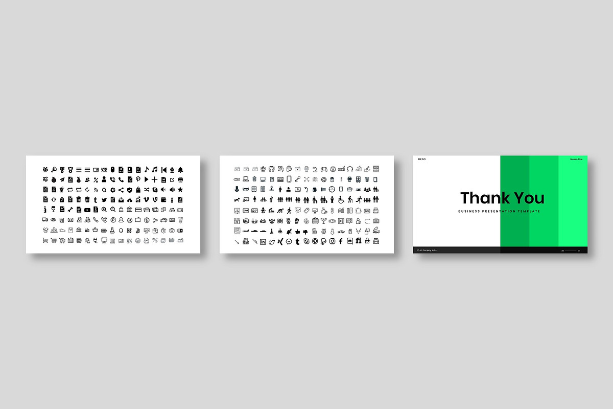 Gladius – Business PowerPoint, a Presentation Template by Dens Creative Studio (Photo 6 of 6)