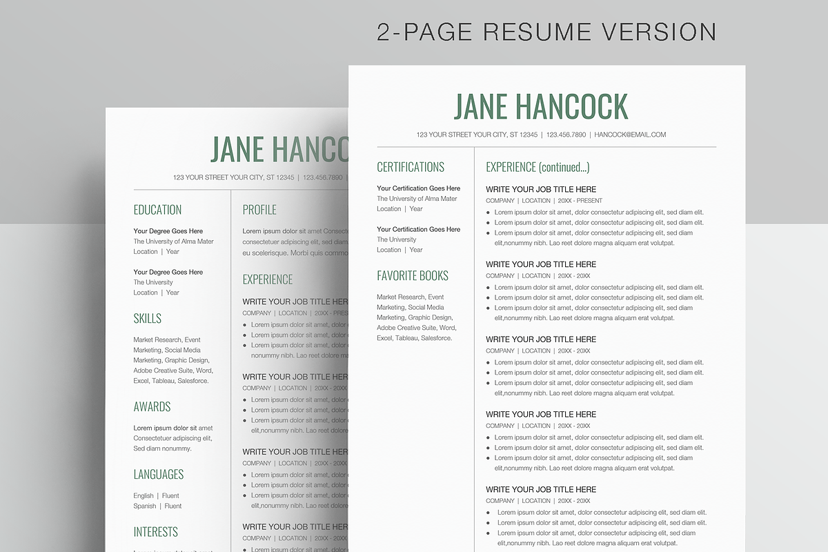 Google Docs Resume Template, a Resume Template by MioDocs (Photo 2 of 7)