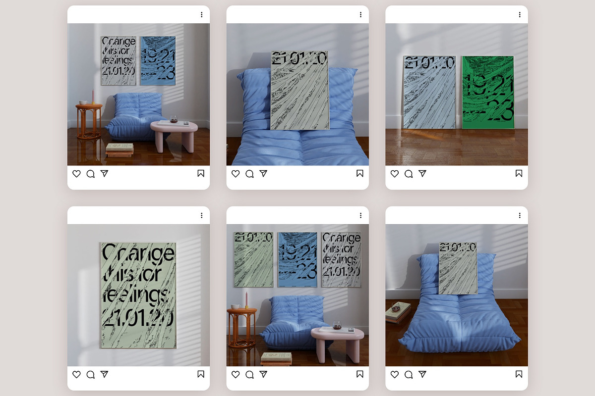 Artwork Frame Mockup Bundle STELLA, a Household Mockup by Bonumo (Photo 7 of 15)