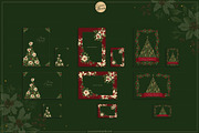 Floral Christmas Cards & Backgrounds, a Background Graphic by Euonia Meraki (Thumbnail 2 of 10)
