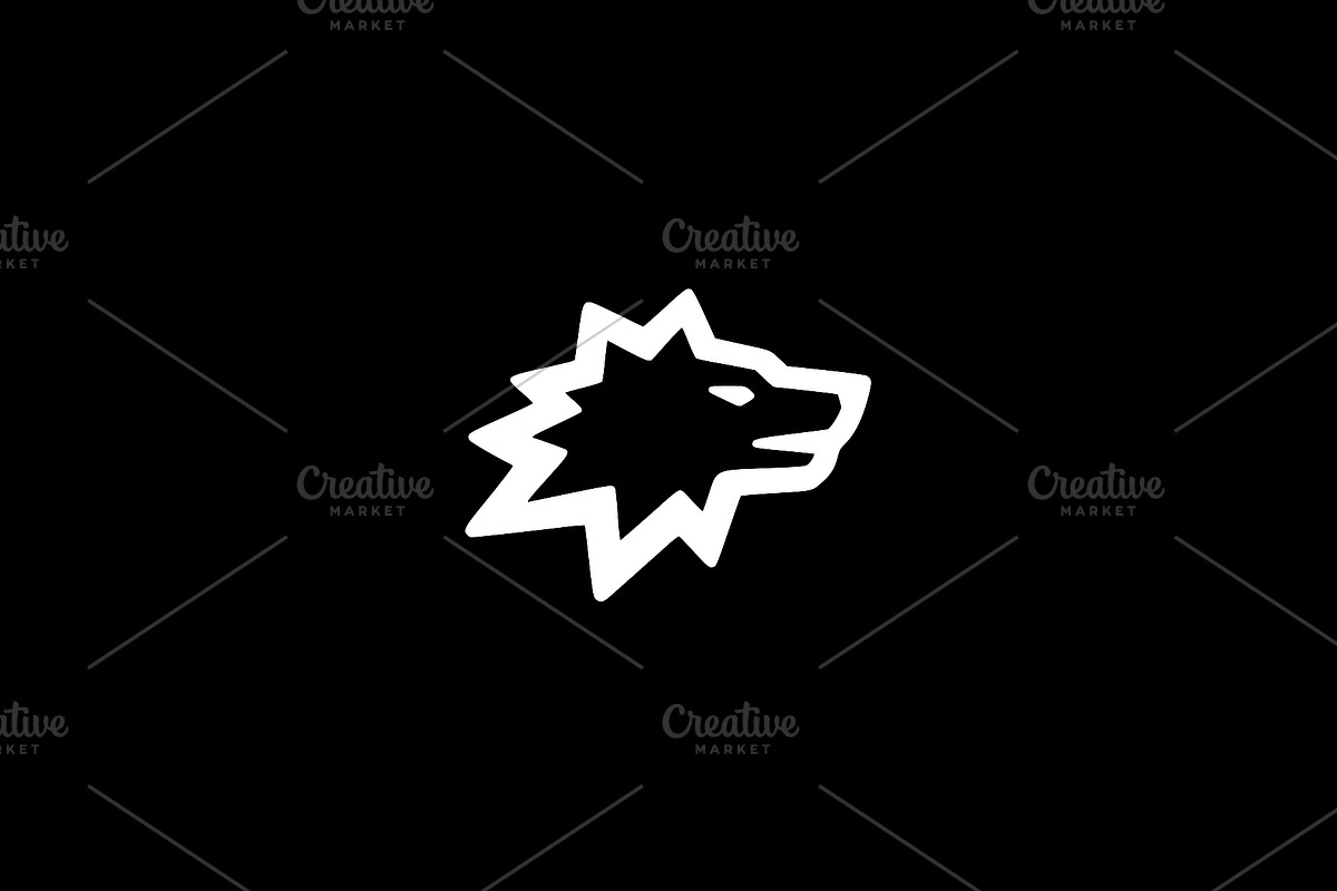 Wolf Head Silhouette Vector, an Animal Illustration by Vectorium Studio (Photo 2 of 4)