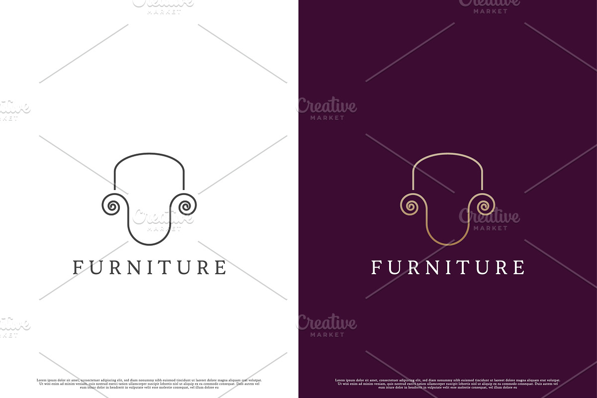 Sofa Furniture Logo Design Icon, a Branding & Logo Template by Morvana Crew