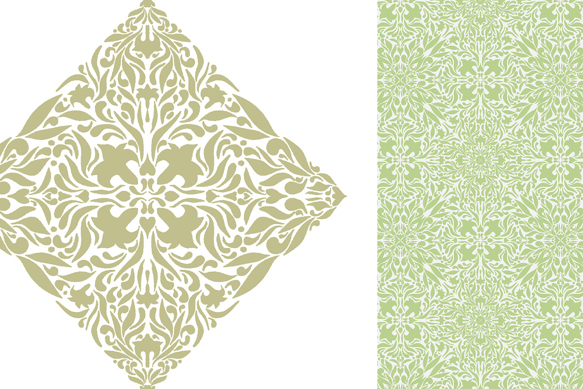 Vintage Lily and Lace, a Pattern Graphic by NayaChu (Photo 9 of 9)