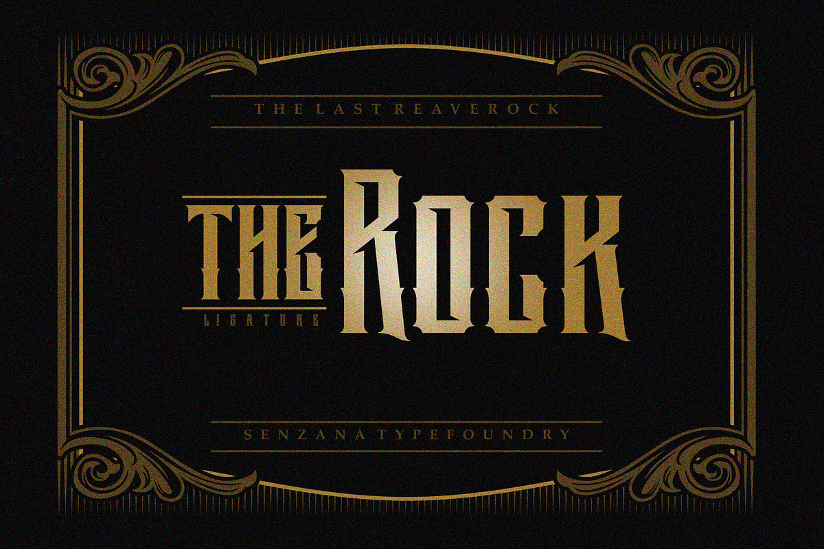 THE LAST REAVEROCK, a Blackletter Font by senzana (Photo 5 of 6)