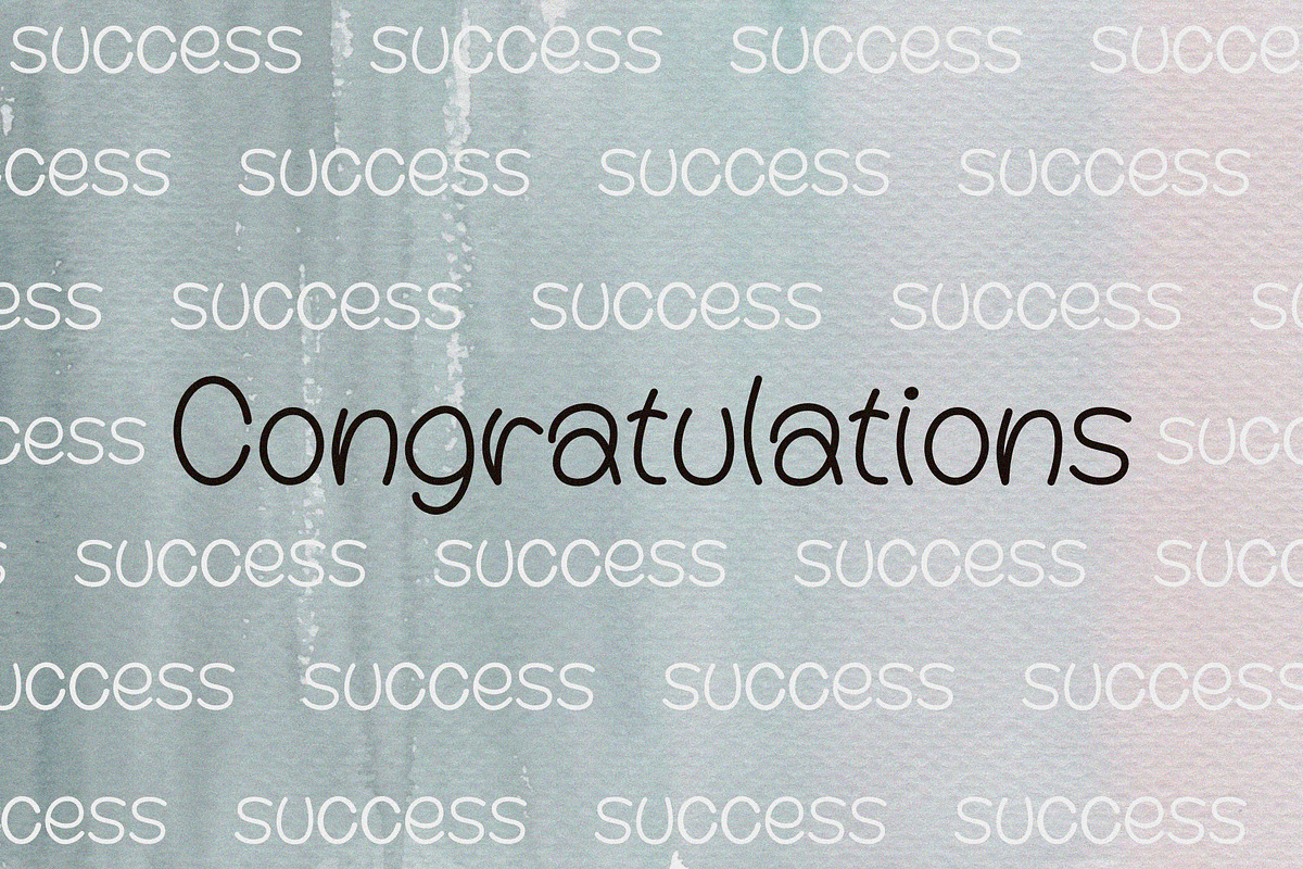 Congratulations Handwritten Font, a Handwritten Font by Ruddean2109 (Photo 10 of 10)
