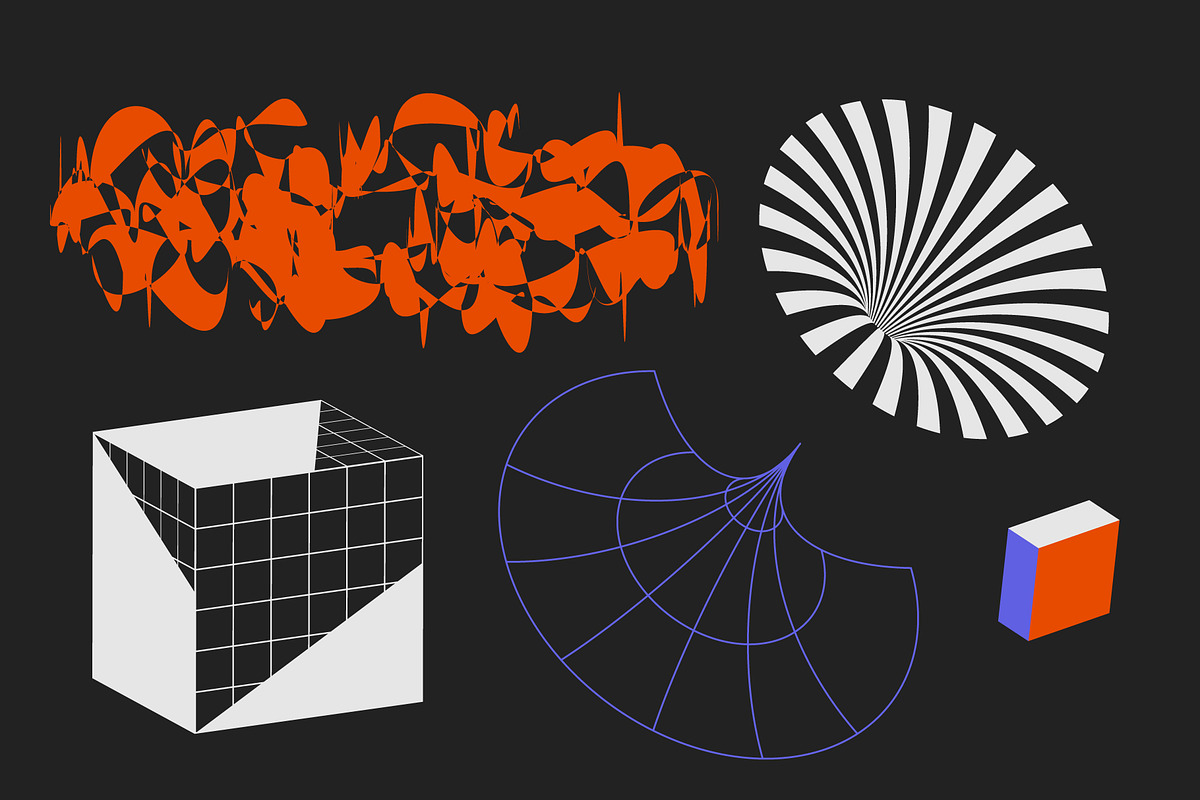 90 Vector Texture Shapes, a Background Graphic by softulka (Photo 12 of 16)