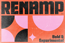 Renamp - Bold Square Cut Fonts