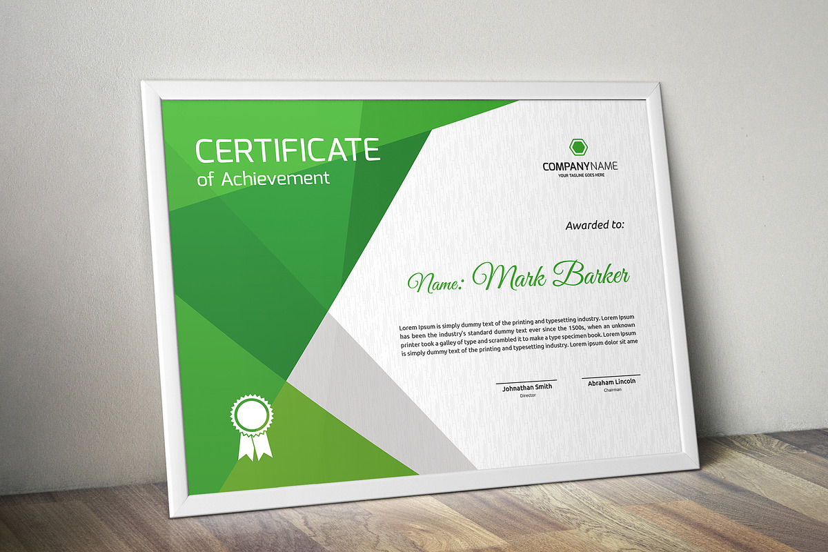 Certificate Word | PSD | AI, a Stationery Template by Curve Design (Photo 3 of 4)