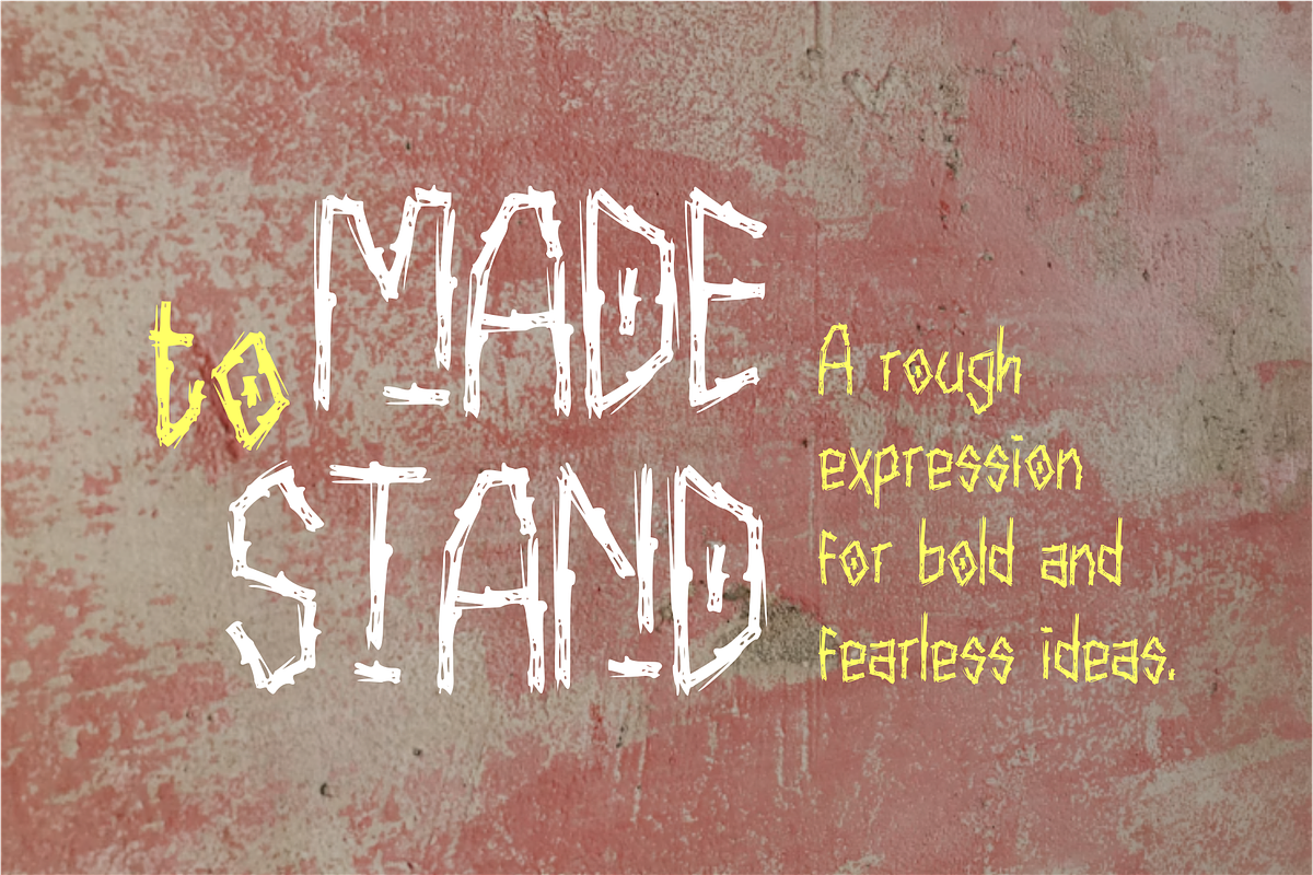 Rundock - Scratch Display Font, a Handwritten Font by idealistudio (Photo 4 of 5)