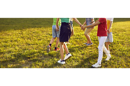 Group of little kids playing games, a Nature Photo by StudioRomantic