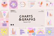 Charts & Graphs CANVA PS, a Social Media Template by Kimo Studio (Thumbnail 1 of 11)