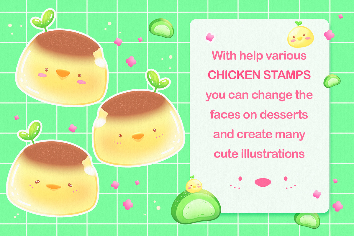 Cute Procreate Stamps, Food Brushes, a Food Illustration by InkPrintsTattoo (Photo 7 of 7)
