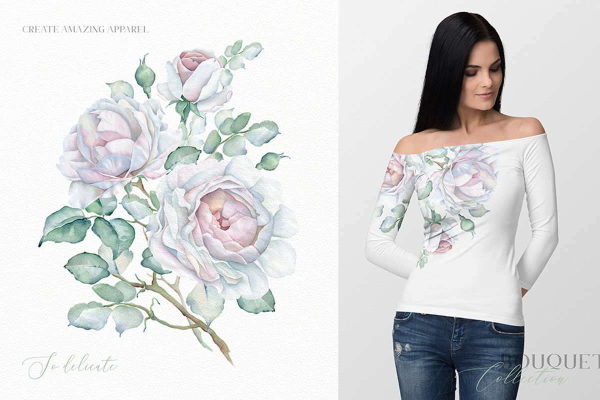 Delicate Watercolor Florals, a Decorative Illustration by Eva Katerina (Photo 3 of 25)