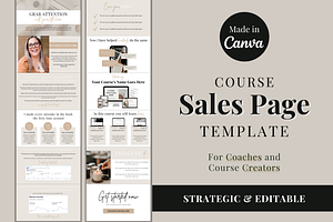 Online Course Sales Page Template