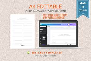Daily Planner Template Canva