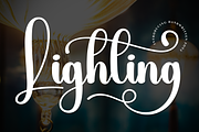 Lighting | Script Font, a Handwritten Font by Scratchones (Thumbnail 1 of 9)