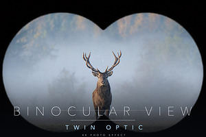 Binocular Photo Effect Template, a Social Media Template by DesignerCandies