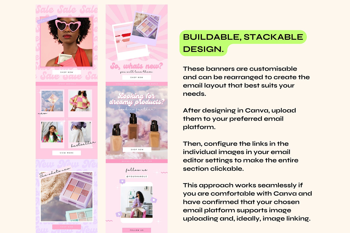 Canva Email Templates, a Marketing Template by The Pixel Palace (Photo 7 of 9)