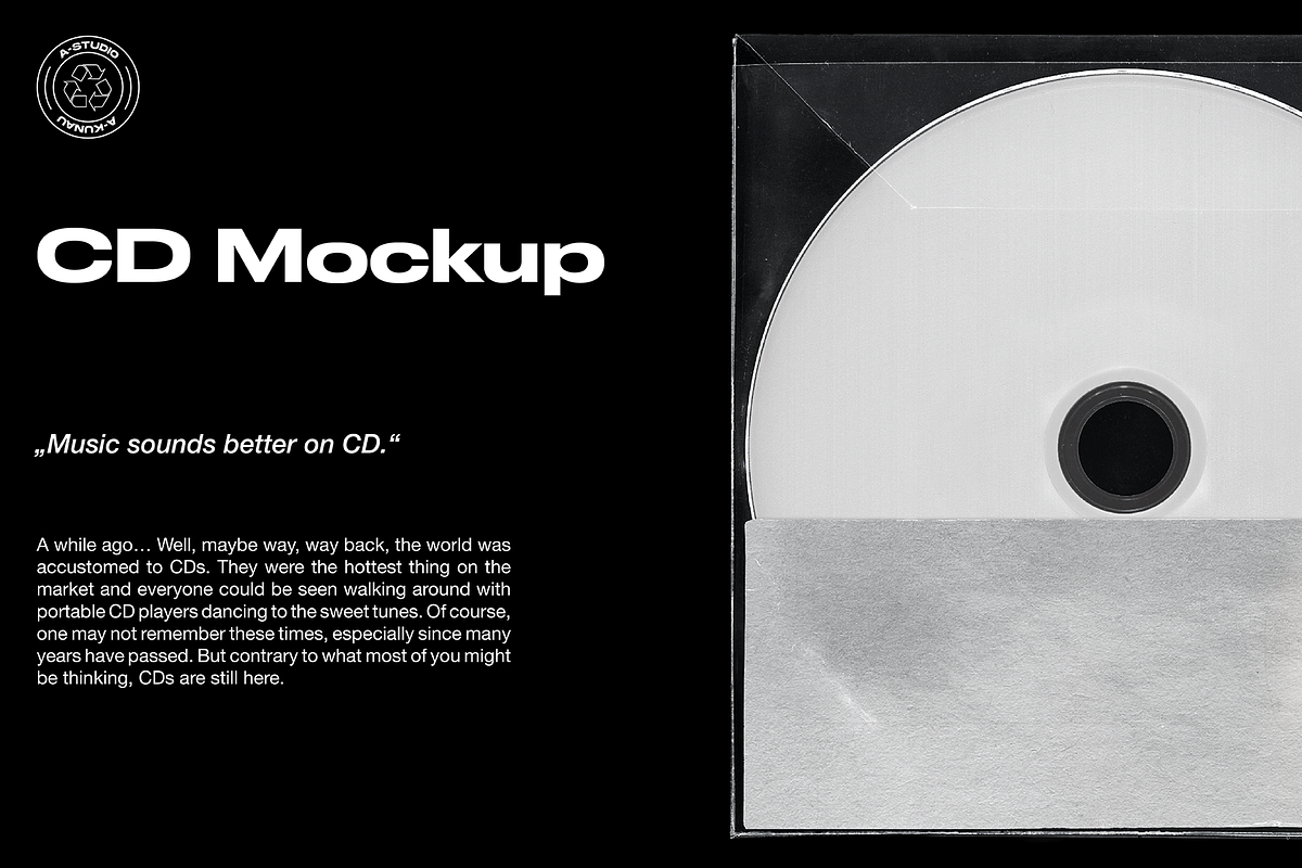 CD Mockup, a Product Mockup by A-Studio (Photo 1 of 5)