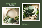 20 Green Marble Stone Podium Bundle, a Background Photo by zahidhossainalif (Thumbnail 11 of 11)