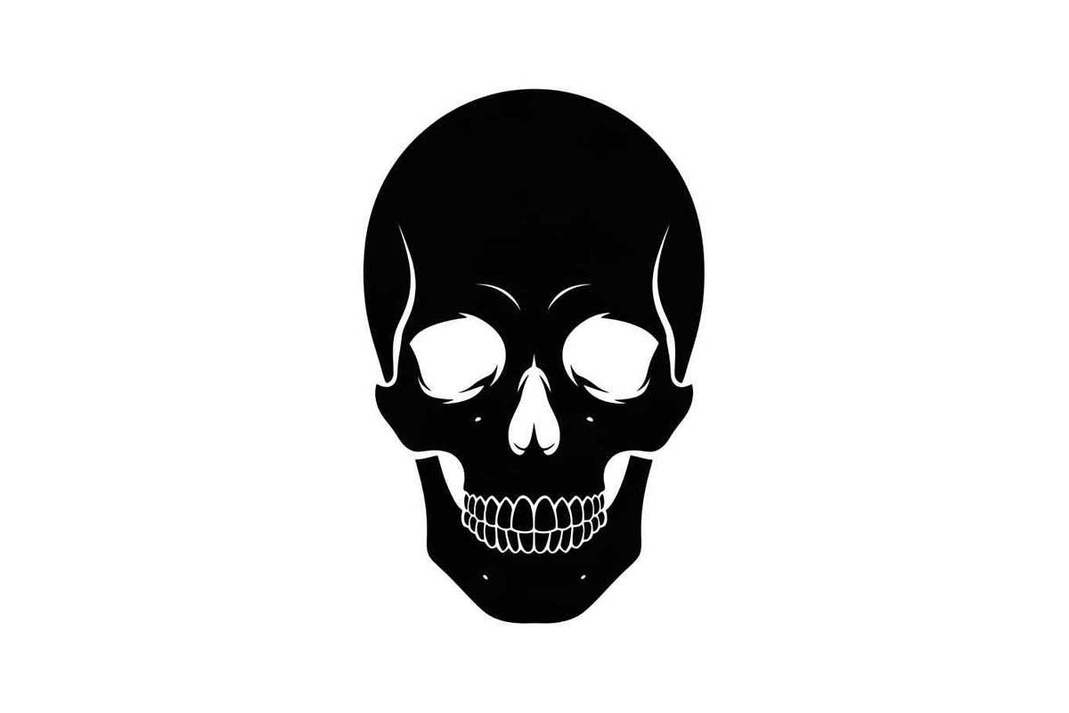 50 Skull Head Silhouette Vector Bund, an Illustration by Creativeshirt (Photo 31 of 51)