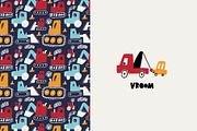 Whimsical Cars Clipart, a Decorative Illustration by Barkova Nadya (Thumbnail 2 of 6)