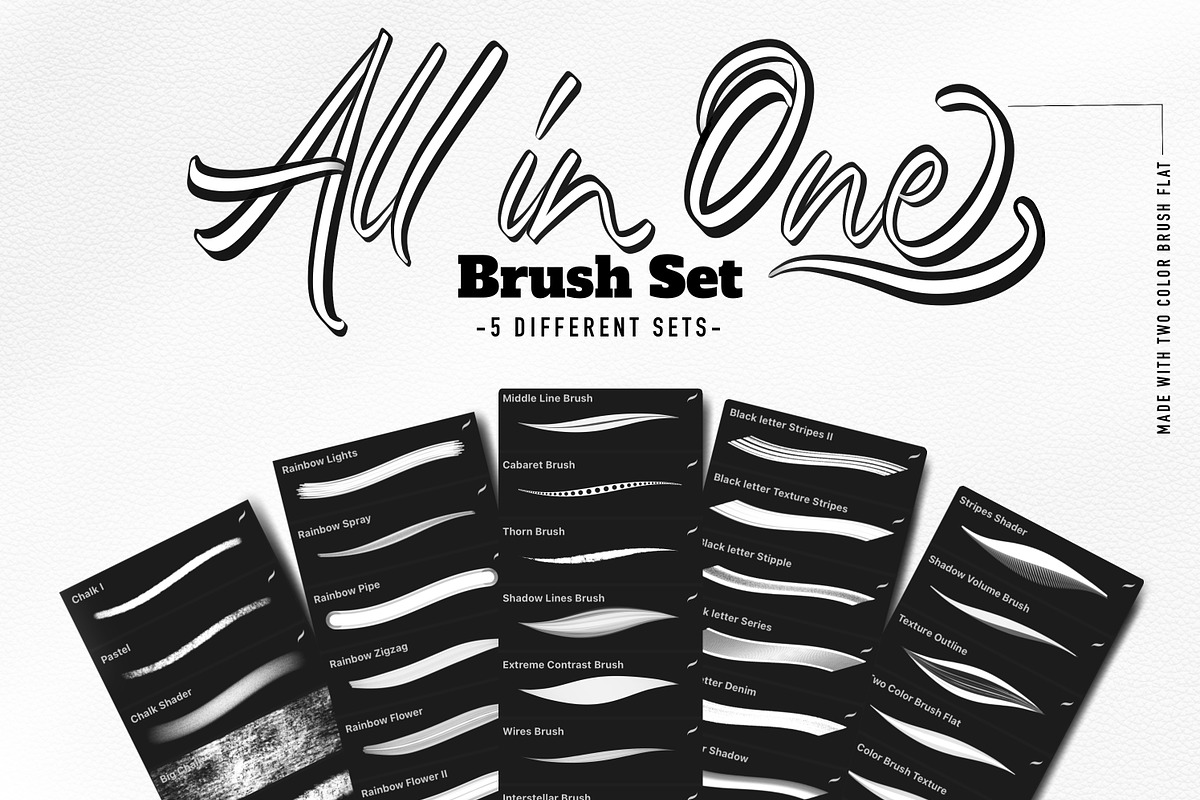 Lettering & Calligraphy Brush Set, a Brush Add-On by Ana Moreno | Letteringiam (Photo 2 of 9)