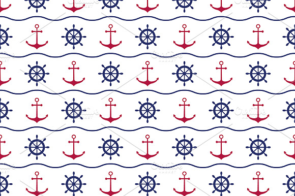 Seamless Nautical Pattern
