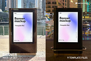 Banner Mockup Set, an Advertising Mockup by Freeman Studio (Thumbnail 1 of 10)