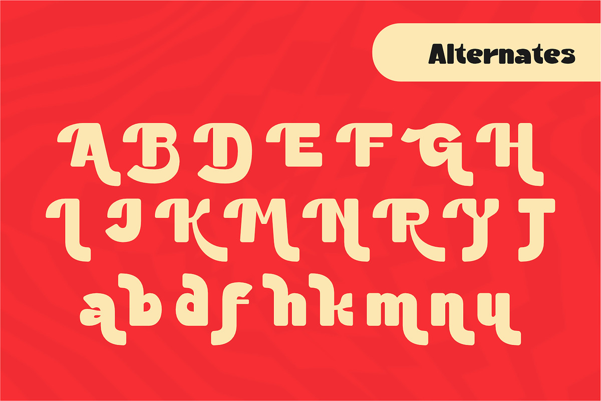 Garnisha - Retro Display Font, a Sans Serif Font by Rishsketch (Photo 13 of 16)