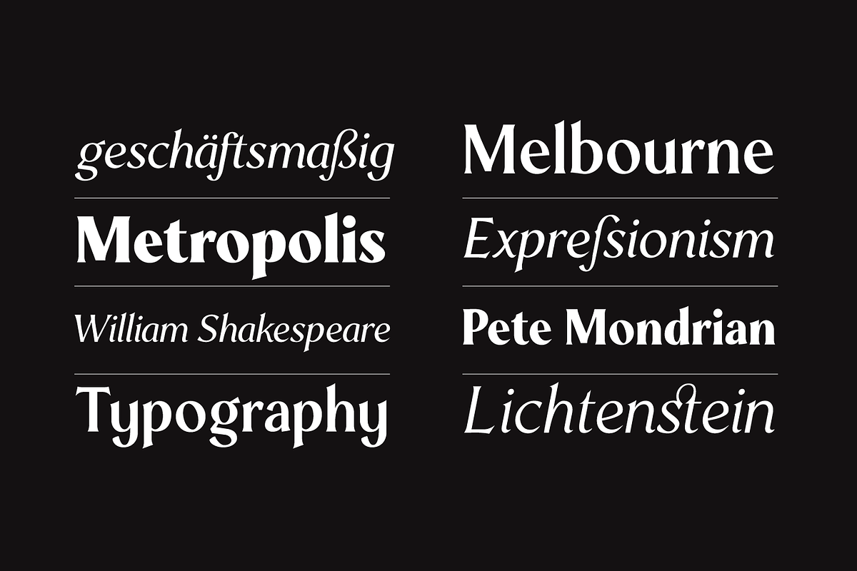 Mondia - 18 Fonts preview 3