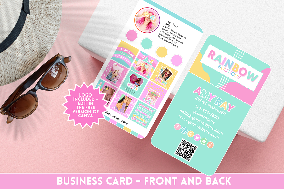 Business Card Template for Business, a Business Card Template by SunshineStudioBoutique (Photo 1 of 9)