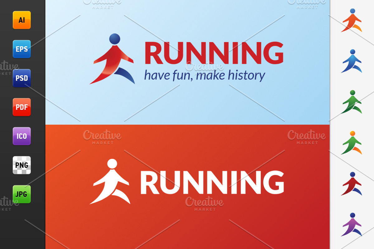 Running Logo, a Branding & Logo Template by Web Design Label (Photo 2 of 5)